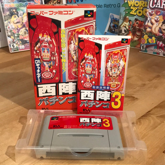 Nishijin Pachinko Monogatari 2 - Boxed Region Swapped Super Famicom Game