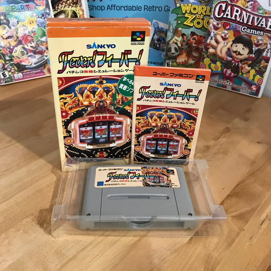 Sankyo Fever Fever - Region Swapped CIB Super Famicom Game