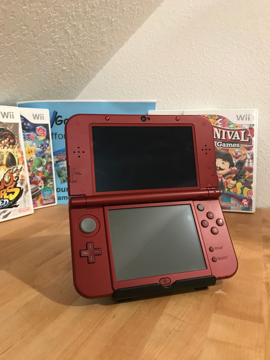 Nintendo 3DS XL 2nd Gen Red Edition Console - Good